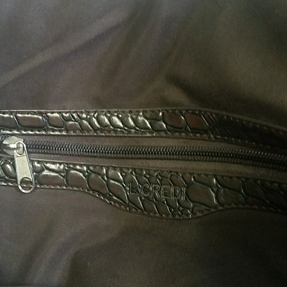 Large L.Credi Alligator Texture Purse Tote LCpurs2 - Picture 6 of 9